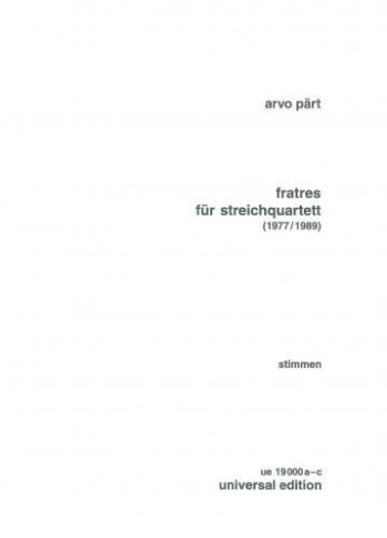 Fratres: String Quartet