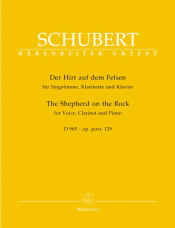Shepherd On The Rock (Der Hirt Auf Dem Felsen) Op.129: Clarinet, Voice & Piano