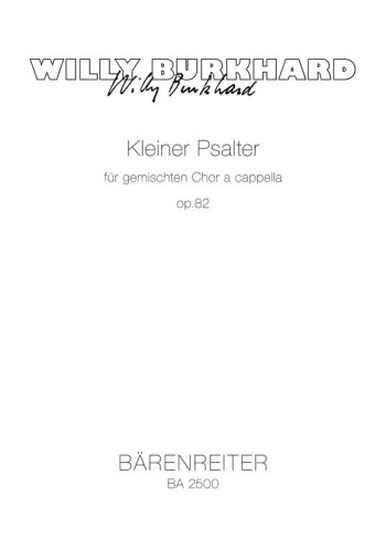Kleine Psalter, Op.82. : Choral: (Barenreiter)