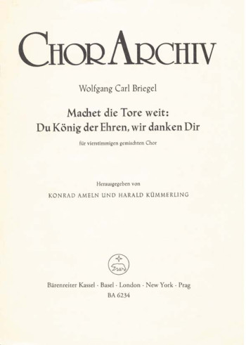 Machet die Tore weit. : Choral: (Barenreiter)