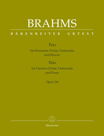Clarinet Trio in A minor, Op.114 (Urtext). : Mixed Ensemble: (Barenreiter)