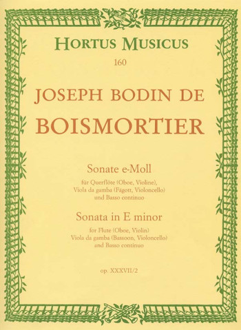 Sonata E minor, Op.37/2. : Mixed Ensemble: (Barenreiter)