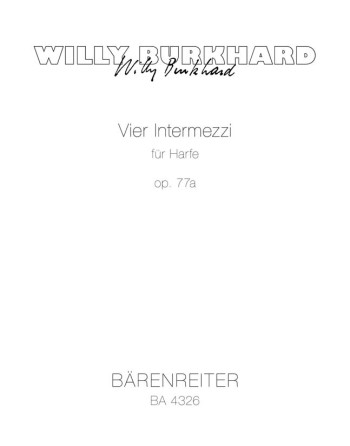 Intermezzi (4), Op.77a. : Harp: (Barenreiter)