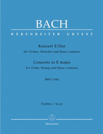 Concerto E Major No.2 BWV 1042: Violin (Urtext): Large Score Paperback: (Barenreiter)