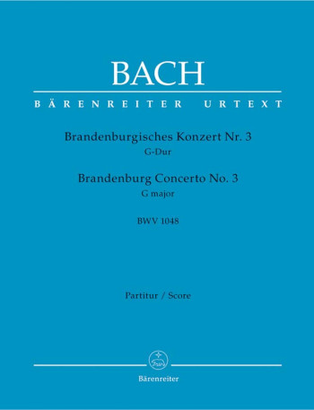 Brandenburg Concerto No.3 in G (BWV 1048) (Urtext). : Large Score Paperback: (Barenreiter)