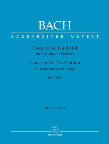 Concerto D Minor No.1 BWV 1052 for Keyboard: Large Score Paperback: (Barenreiter