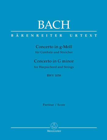Concerto G minor No. 7 BWV 1058 for Keyboard : Large Score Paperback: (Barenreiter