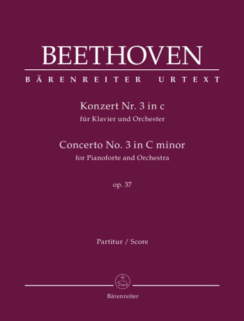 Piano Concerto No.3 in C minor, Op.37 (Urtext). : Large Score Paperback: (Barenreiter)