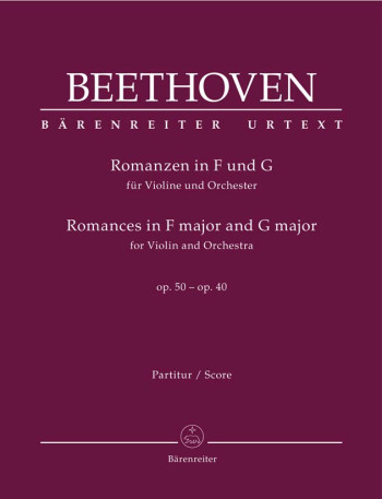 Romances for Violin and Orchestra, Op.50 and Op.40 (Urtext). : Large Score Paperback: (Barenreiter)