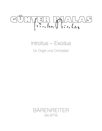 Introitus - Exodus. : Study score: (Barenreiter)