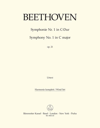 Symphony No.1 in C, Op.21 (Urtext). : Wind set: (Barenreiter)