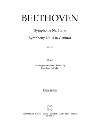 Symphony No.5 in C minor, Op.67 (Urtext). : Wind set: (Barenreiter)
