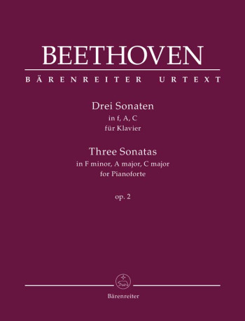 Piano Sonatas (3), Op.2 (F min, A maj, C maj) (Urtext): Piano: (Barenreiter)