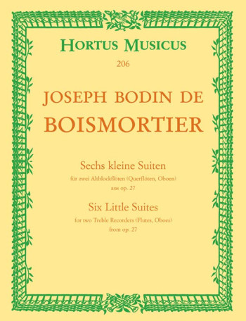 Short Suites (6), from Op.27. : 2 Treble Recorders: (Barenreiter)