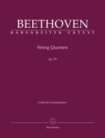 String Quartets Op.59 No 1 - 3 (Urtext): Critical Commentary (Barenreiter)