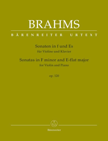 Sonatas (2) based on Op.120 (F minor, E-flat) (Urtext). : Violin & Piano: (Barenreiter)