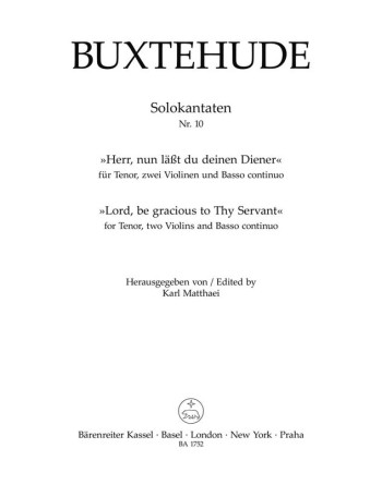 Herr, nun laesst du deinen Diener. : Voice: (Barenreiter)