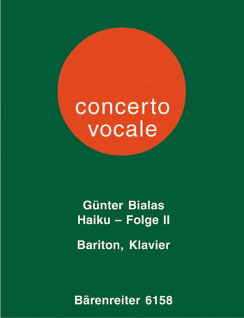 Haiku Series No.2 (Nos. 1 - 12) (1972) (G). : Voice: (Barenreiter)