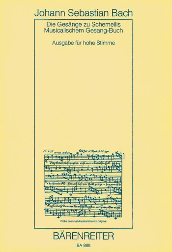 Schemelli Songbook 1736 & 6 Lieder from the Notebook for Anna  Magdalena Bach 1725 (G).: Voice: (Bar