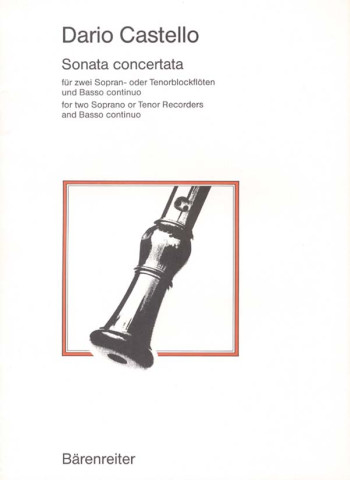 Sonata concertata. : 2 Descant Recorders: (Barenreiter)