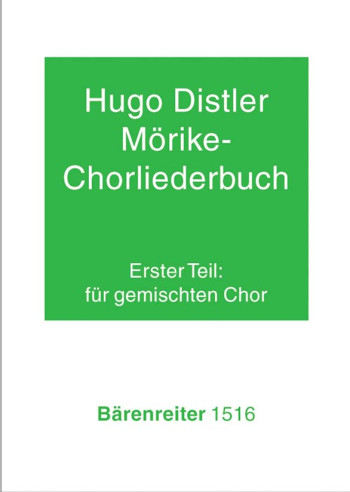 Moerike Choral Song Book, Op.19: Part 1, 24 Settings (G). : Choral: (Barenreiter)