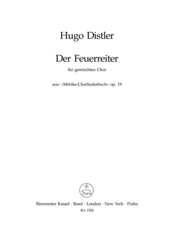 Der Feuerreiter (G). : Choral: (Barenreiter)