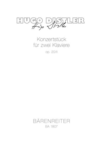 Concert Piece, Op.20/2. : 2 Pianos: (Barenreiter)