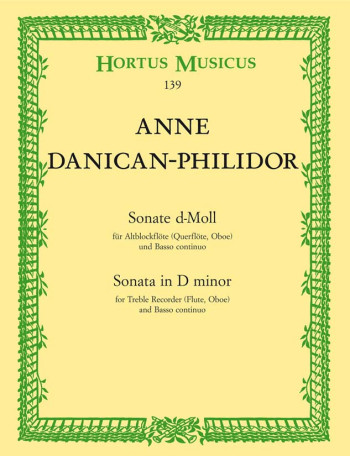 Sonata in D minor. : Treble Recorder & Piano: (Barenreiter)