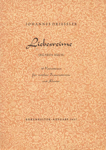 Liebesreime, Op.10/ 2. : Voice: (Barenreiter)