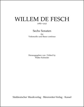 Sonatas (6), Op.13. : Cello: (Barenreiter)