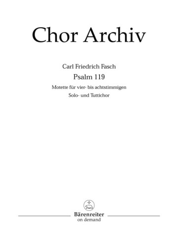 Psalm 119 (G). : Choral: (Barenreiter)