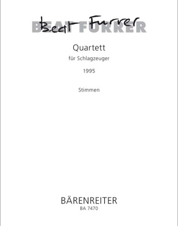 Quartet for Percussion (1995). : Parts: (Barenreiter)