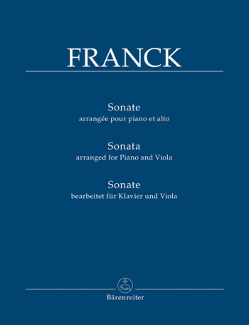 Sonata in A (arrangement).    : Viola: (Barenreiter)