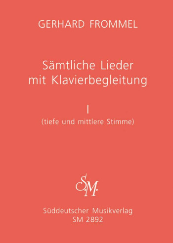 Complete Songs with Piano Accompaniment, Vol.1 (low and medium voice).: Voice: (Barenreiter)