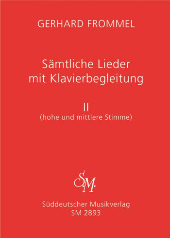 Complete Songs with Piano Accompaniment, Vol.2 (high and medium voice).: Voice: (Barenreiter)