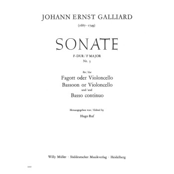 Sonata No.2 In F Major.: Bassoon: (Barenreiter)