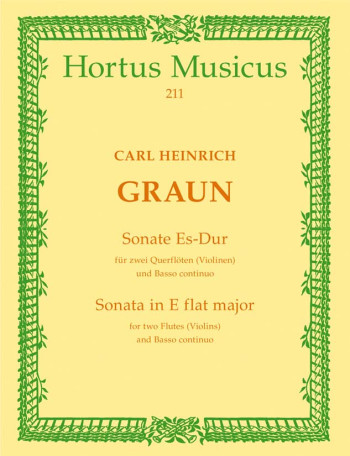 Sonata in E-flat. : 2 Flutes & Continuo: (Barenreiter)