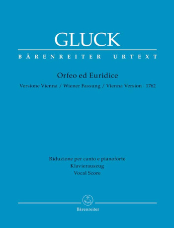 Orfeo ed Euridice (Vienna version 1762) (It-G) (Urtext). : Vocal Score: (Barenreiter)