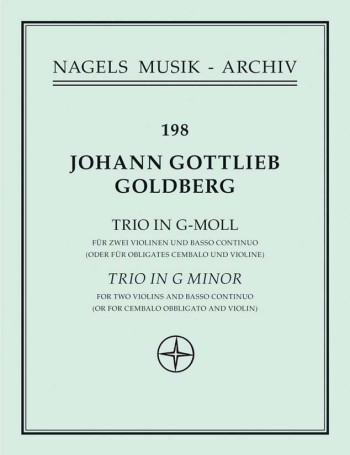 Trio in G minor (Sonata No.5). : 2 Violins & Piano: (Barenreiter)
