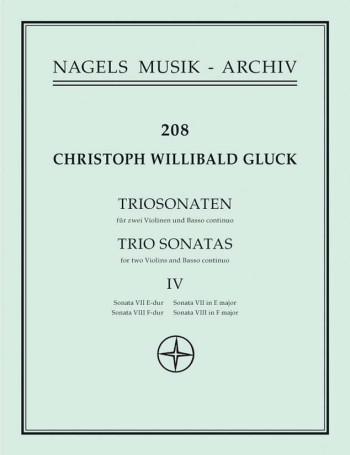 Trio Sonatas (Urtext), Vol. 4: No.7-8 (E maj, F maj). : 2 Violins & Piano: (Barenreiter)