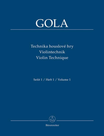Violin Technique Vol.1 (Cz-G-E). : Violin: (Barenreiter)