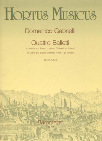 Quattro Balletti, Op.1/3,4,5,8. : Violin & Piano: (Barenreiter)