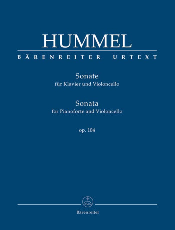 Sonata for Piano and Violoncello, Op.104 (Urtext). : Cello: (Barenreiter)