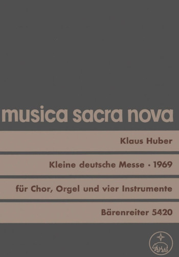 Kleine deutsche Messe (Missa brevissima)  (1969) (G-L). : Choral: (Barenreiter)
