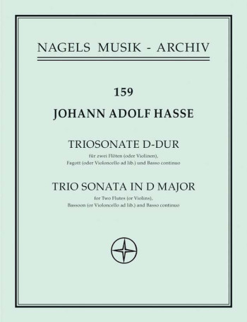 Trio Sonata in D. : 2 Flutes & Continuo: (Barenreiter)