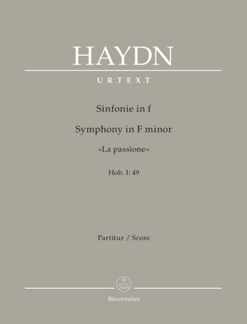 Symphony No.49 in F minor (La passione) (Hob.I:49) (Urtext). : Large Score Paperback: (Barenreiter)