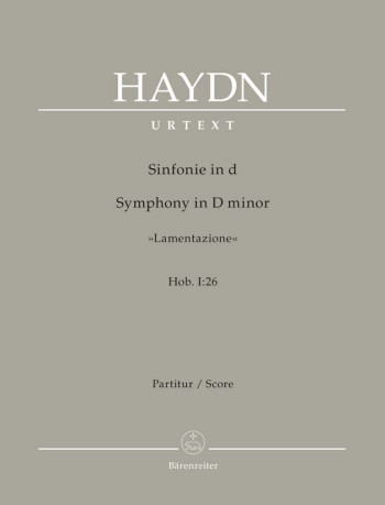 Symphony No. 26 in D minor (Lamentazione) (Hob.I:26) (Urtext). : Large Score Paperback: (Barenreiter