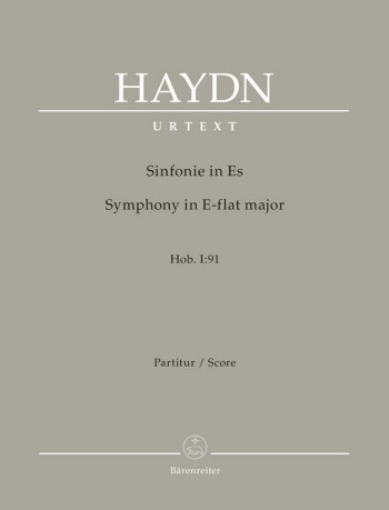 Symphony No. 91 in E-flat (Hob I:91) (Urtext). : Large Score Paperback: (Barenreiter)