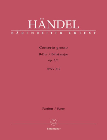 Concerto grosso Op.3/ 1 in B-flat (Urtext). : Large Score Paperback: (Barenreiter)