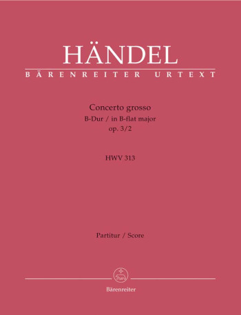 Concerto grosso Op.3/ 2 in B-flat (Urtext). : Large Score Paperback: (Barenreiter)